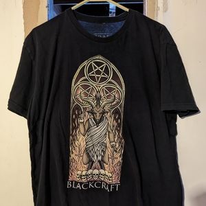 Black craft tee